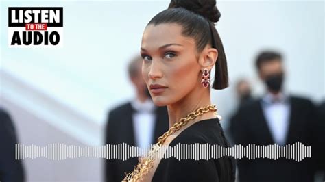 bella hadid nude|Gigi and Bella Hadid pose completely nude for Versace